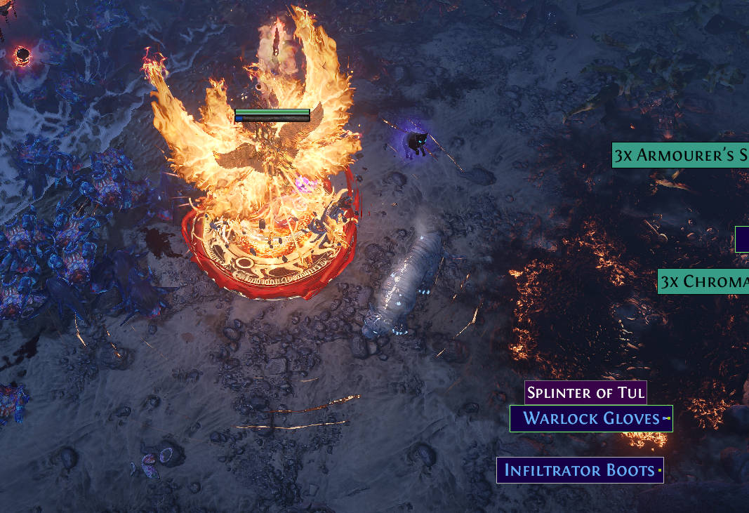 With loot filter: clean highlights